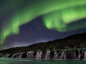 auroras boreals Islandia en verano