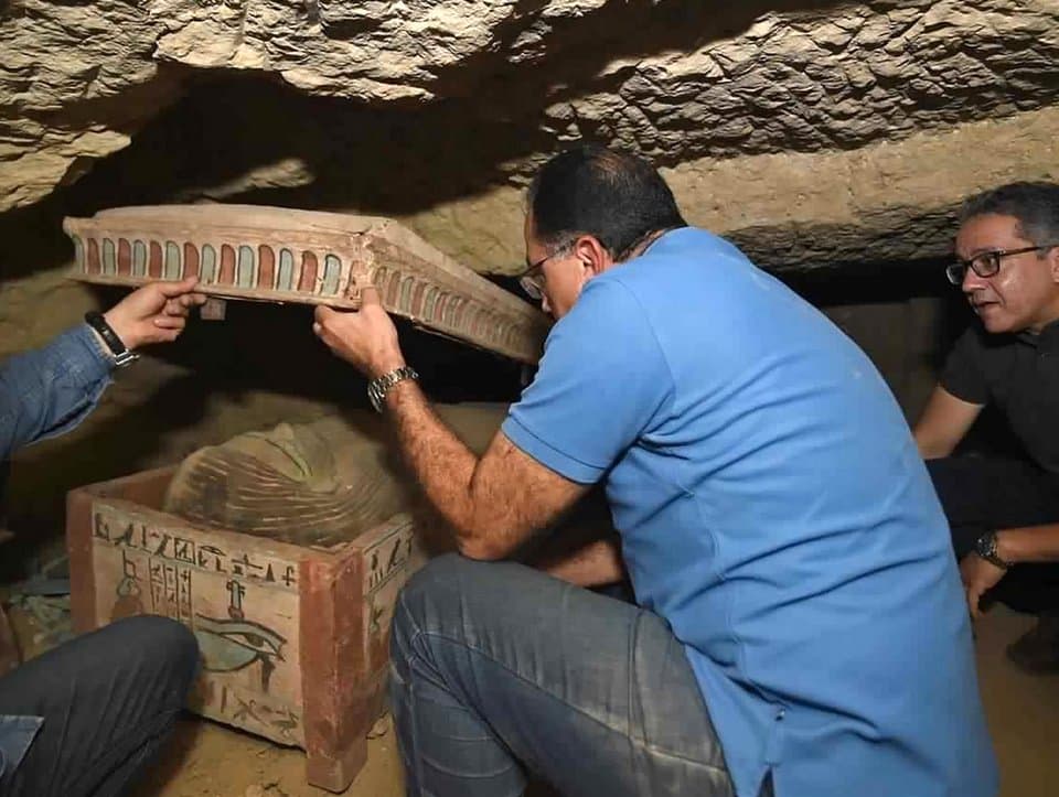 88 sarcófagos intactos en Saqqara