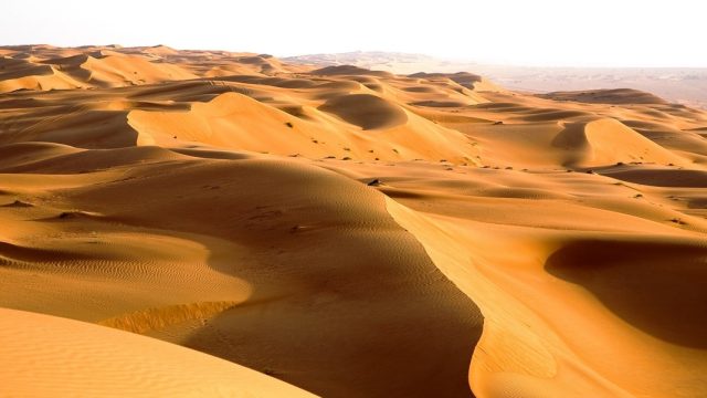 Omán. Dunas del desierto de Wahiba Sands en Oman